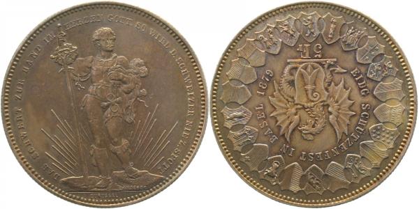 SchützenTaler Schweiz Basel 1879 herrl Patina