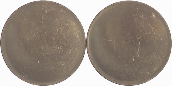 10 Reis Madeira, Portugal 1852, falsch gereinigt und