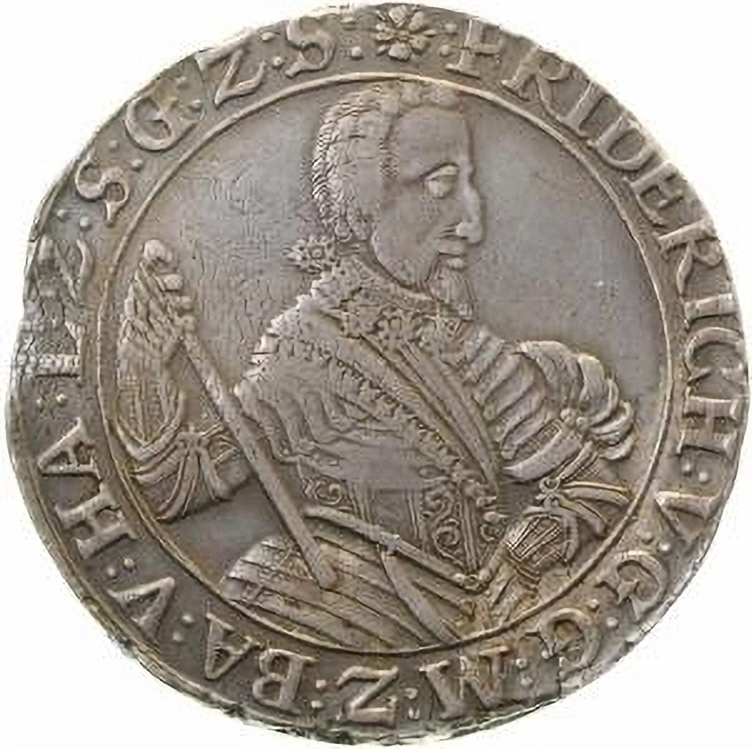 Taler Baden 1623 RR ss Schrötlings Fehlern am Rand