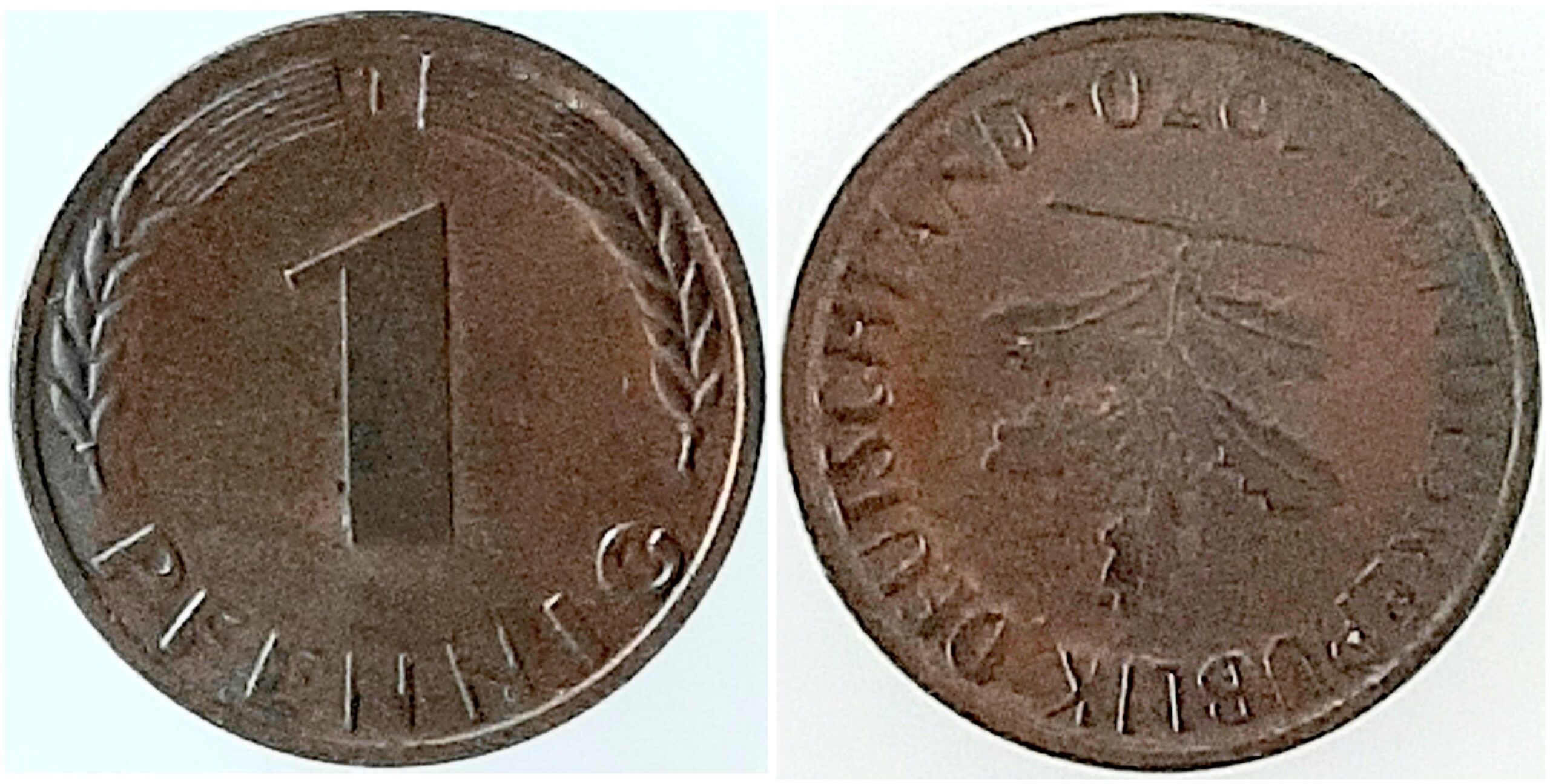 1 Pfennig 1970 F Stempeldrehung 180° J380