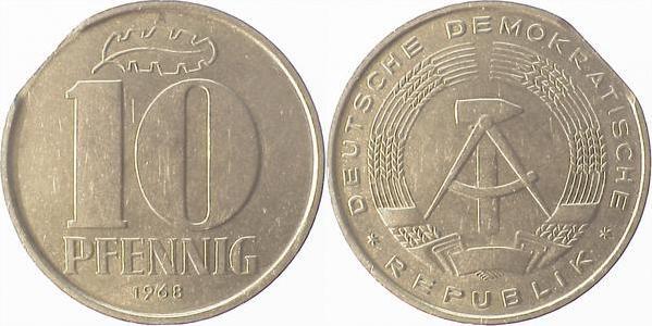 5 Pfennig DDR 68A gr.Zainende vz-
