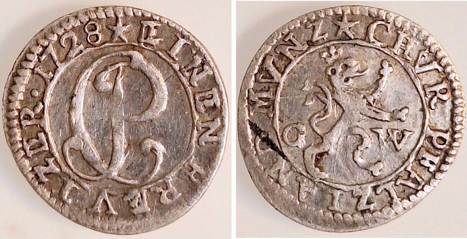 1 Kreuzer 1728 Pfalzland G W Pfalz kleiner Schrötlingsfehler