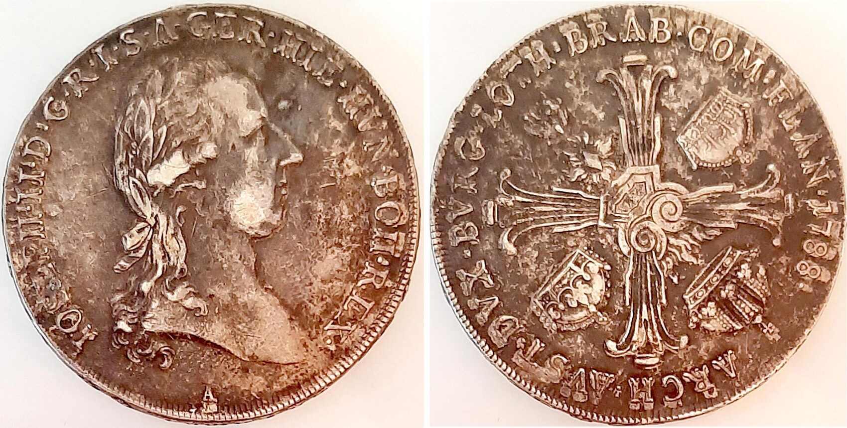 1 Kronentaler Österreich Niederlande 1788 A Joseph II