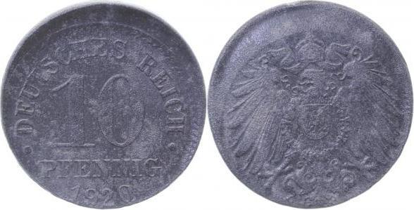 5 Pfennig 1920 J vz