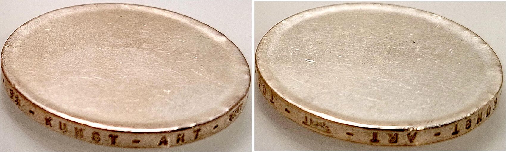10 Euro Rohling Dokumenta Kassel 2002 Markit Randinschrift