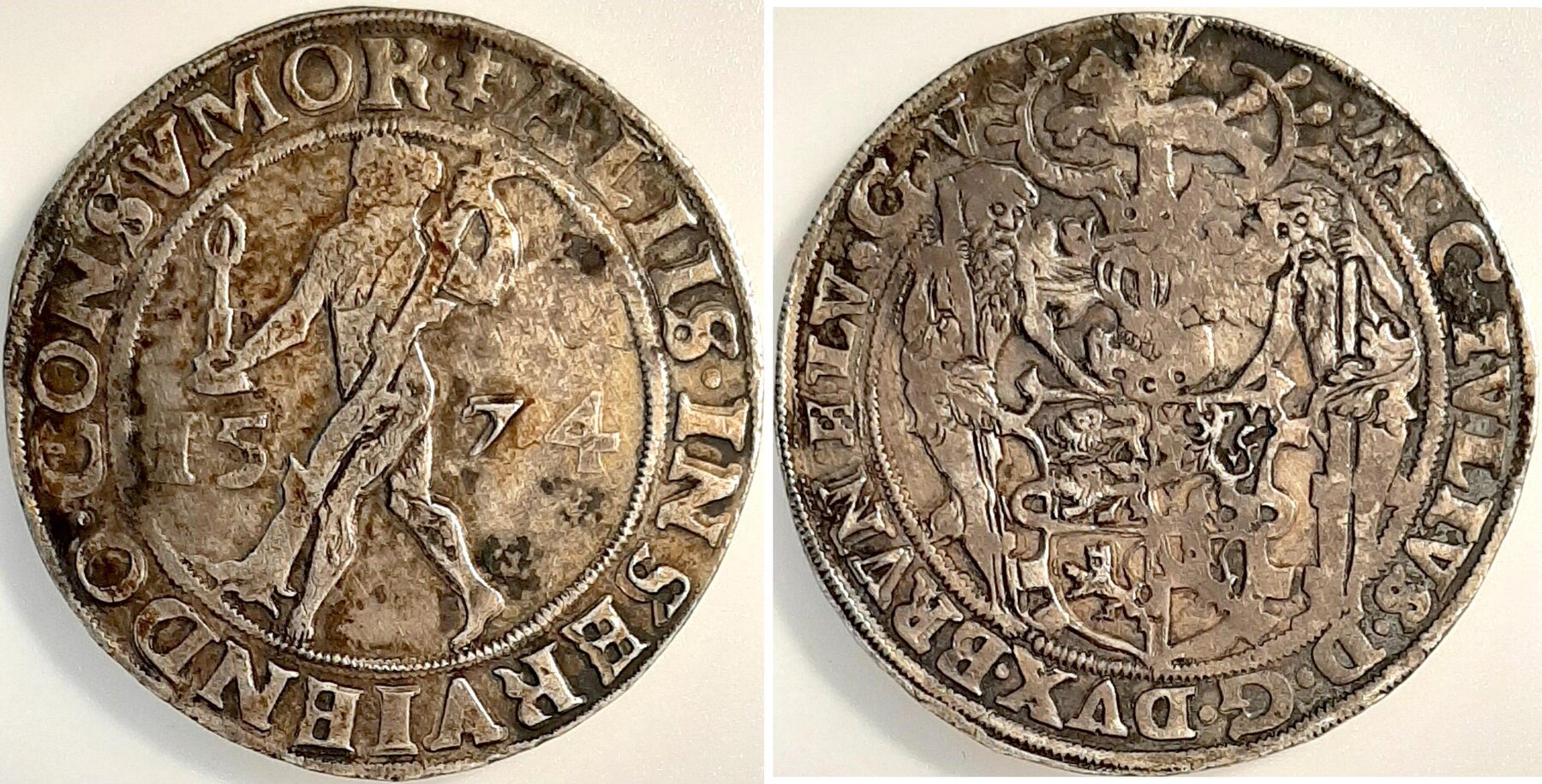 Reichstaler Julius Braunschweig Lüneburg Goslar 1574 David 9060, Welter 576 fast SS
