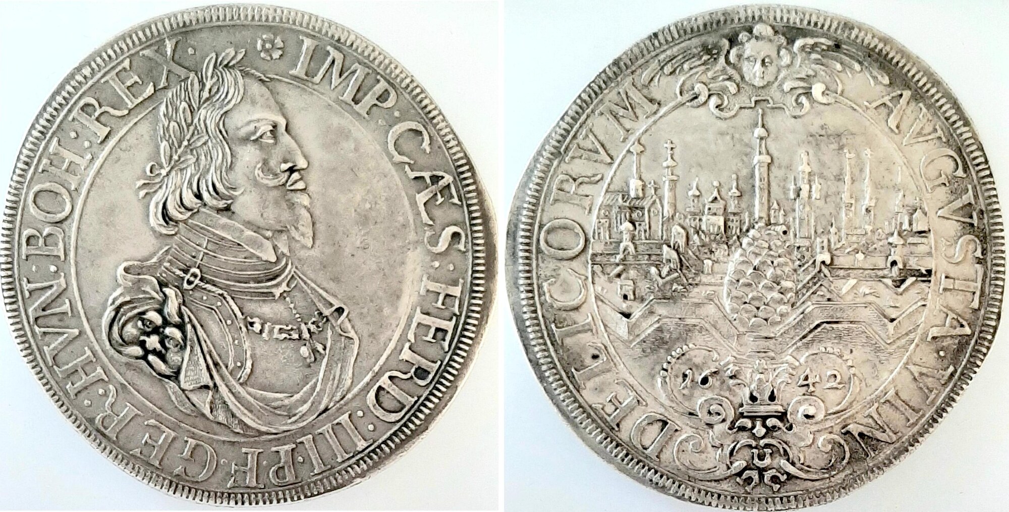 Taler Augsburg 1642 Dav 5039 TOP, schöne Patina