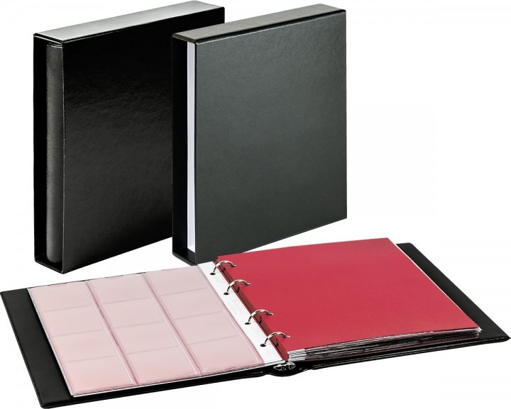 Set: karat-Münzalbum CLASSIC mit Schutzkassette, schwarz