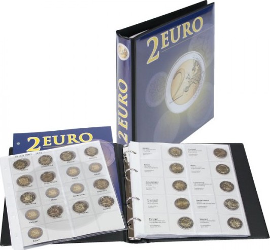 Vordruckalbum 2 Euro-Gedenkmünzen Band 1: Alle Euro-Länder (chronologisch bis Spanien 2012)