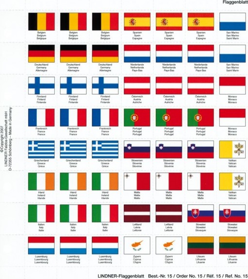 Perforiertes farbiges Flaggenblatt