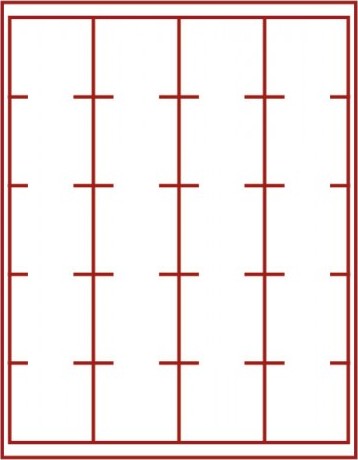 Velourseinlage, dunkelrot, mit 20 quadratischen Fächern für LINDNER Velourseinlage-Inletts 51x51 mm