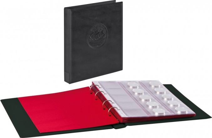 Ringbinder Half Penny inkl. 10 Münzblätter-schwarz
