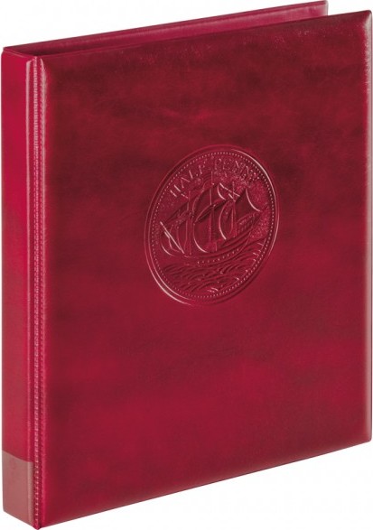 Ringbinder Half Penny, leer-weinrot
