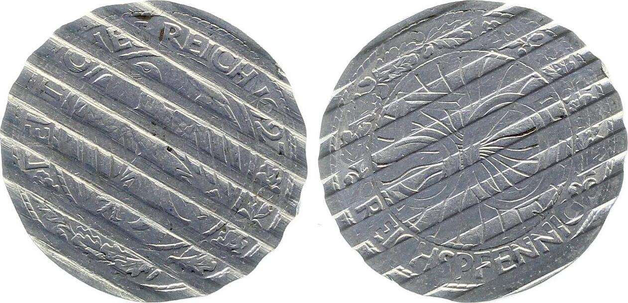 50 Pfennig 50 Reichspfennig entwertet J 324