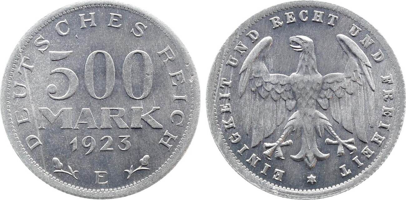 500 Mark 1923 500 Mark 1923 E prfr J 305 prägefrisch
