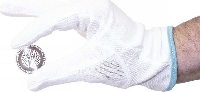 Baumwollhandschuhe mit Grip