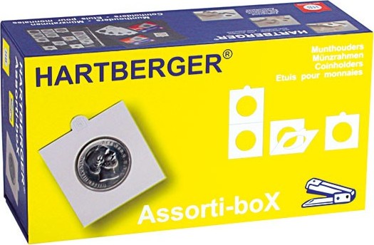 HARTBERGER Assorti-boX, sortiert, Münzrähmchen zum Heften