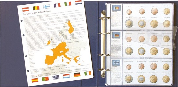 Vordruckalbum EURO COLLECTION: Kursmünzensätze alle Euro-Länder