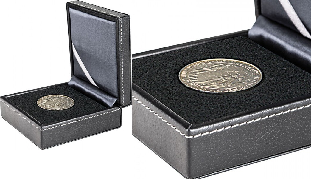 NERA Münz-Etui XS mit Patenteinlage zum Eindrücken für Münzen bis Ø70 mm