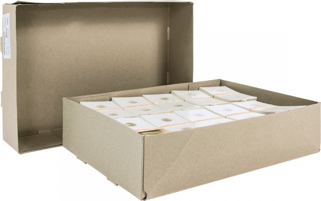HARTBERGER-Münzrähmchen 53 mm, zum Heften, 1000er-Packung