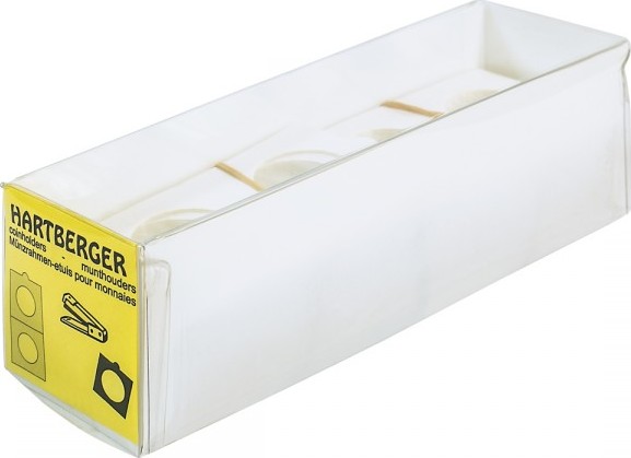 HARTBERGER Münzrähmchen 15 mm, zum Heften, 100er-Packung