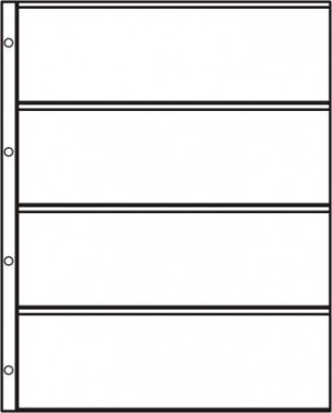 HARTBERGER SYSTEM-Seite mit 4 Streifen (226 x 73 mm), 5er-Packung (S-4)