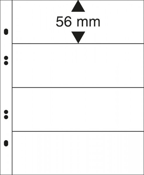 Multi collect Blätter mit 4 Streifen (56 mm), glasklar, 10er-Packung