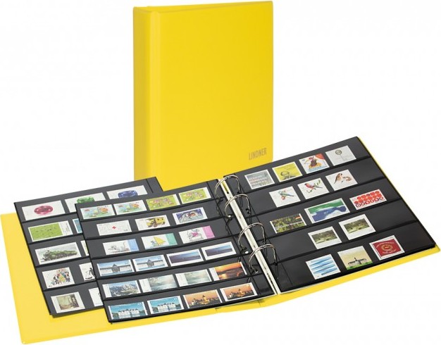 PUBLICA M COLOR Briefmarken-Einsteckalbum mit 10 beidseitig bestückbaren Folien-Einsteckblättern in zwei Ausführungen-Solino (ge