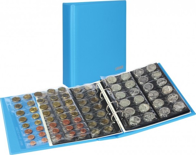 PUBLICA M COLOR Münzalbum mit 10 Münzblättern in 5 Ausführungen-Nautic (blau)