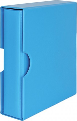 Set: Universalordner PUBLICA M COLOR-Nautic (blau) mit passender Schutzkassette
