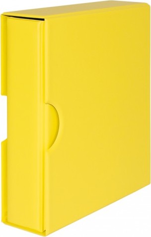Set: Universalordner PUBLICA M COLOR-Solino (gelb) mit passender Schutzkassette