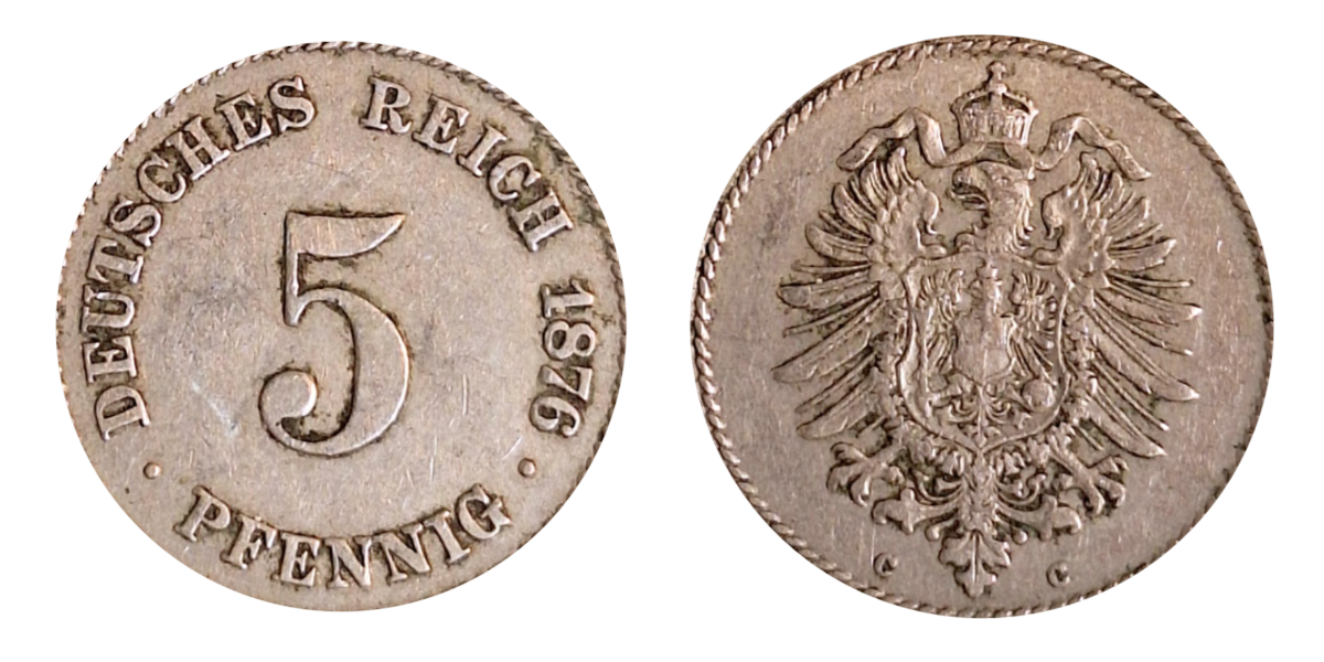 5 Pfennig 1876 C J003