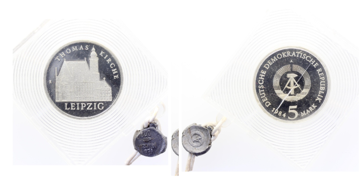 5 Mark DDR 1984 A Thomaskirche Leipzig J1598 PP