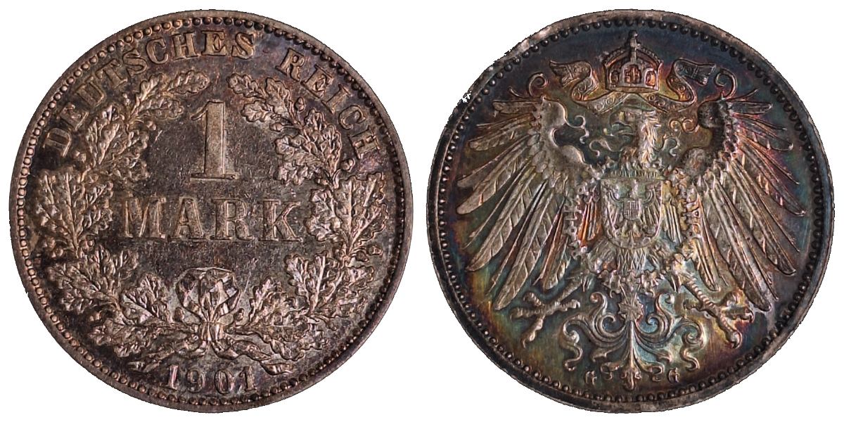 1 Mark 1901 G J017 ss/vz