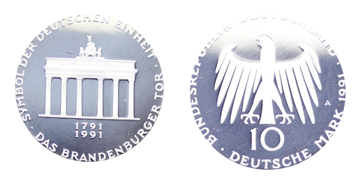 10 DM Brandenburger Tor 1991 PP J452