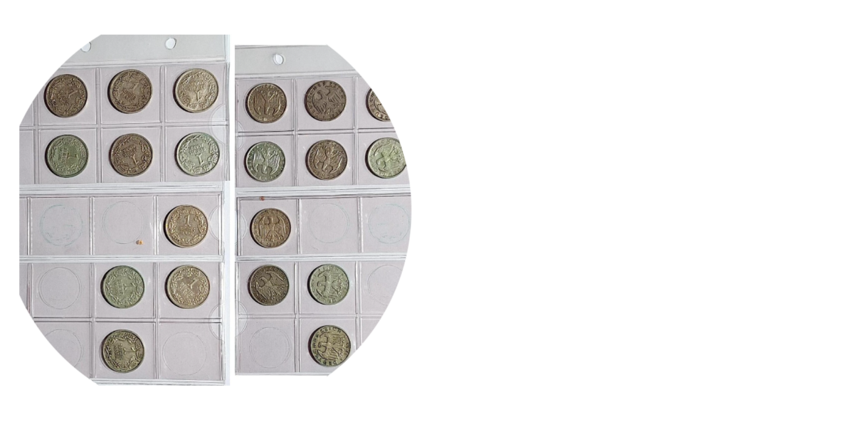 1 Reichsmark 1925-1927 SS-SS/VZ, fast komplett, 10 Münzen