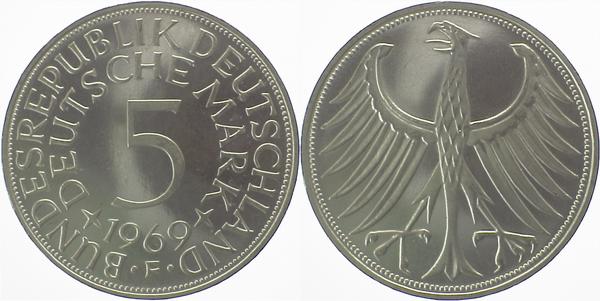 5 DM 1969 F PP-................